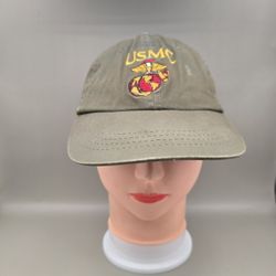 Outdoor Cap Youth USMC United States Marine Corps Olive Green AdjustableHat