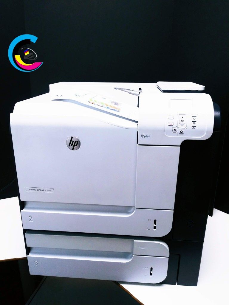 Laser Printer DUAL-TRAY || Hp LaserJet 500 COLOR M551 || Prints Automatically Double-Sided || LEGAL & LETTER SIZE AUTOMATICALLY || Speed Up To 33ppm |