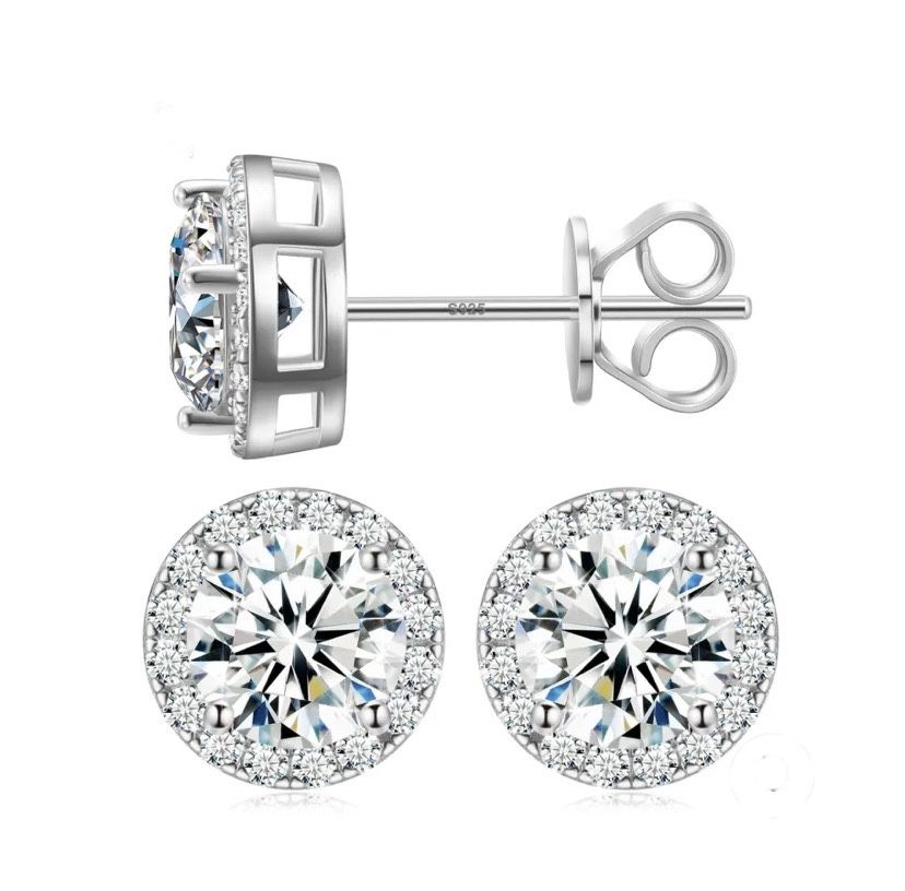 ICEBURST Halo Spark Stud Earrings
