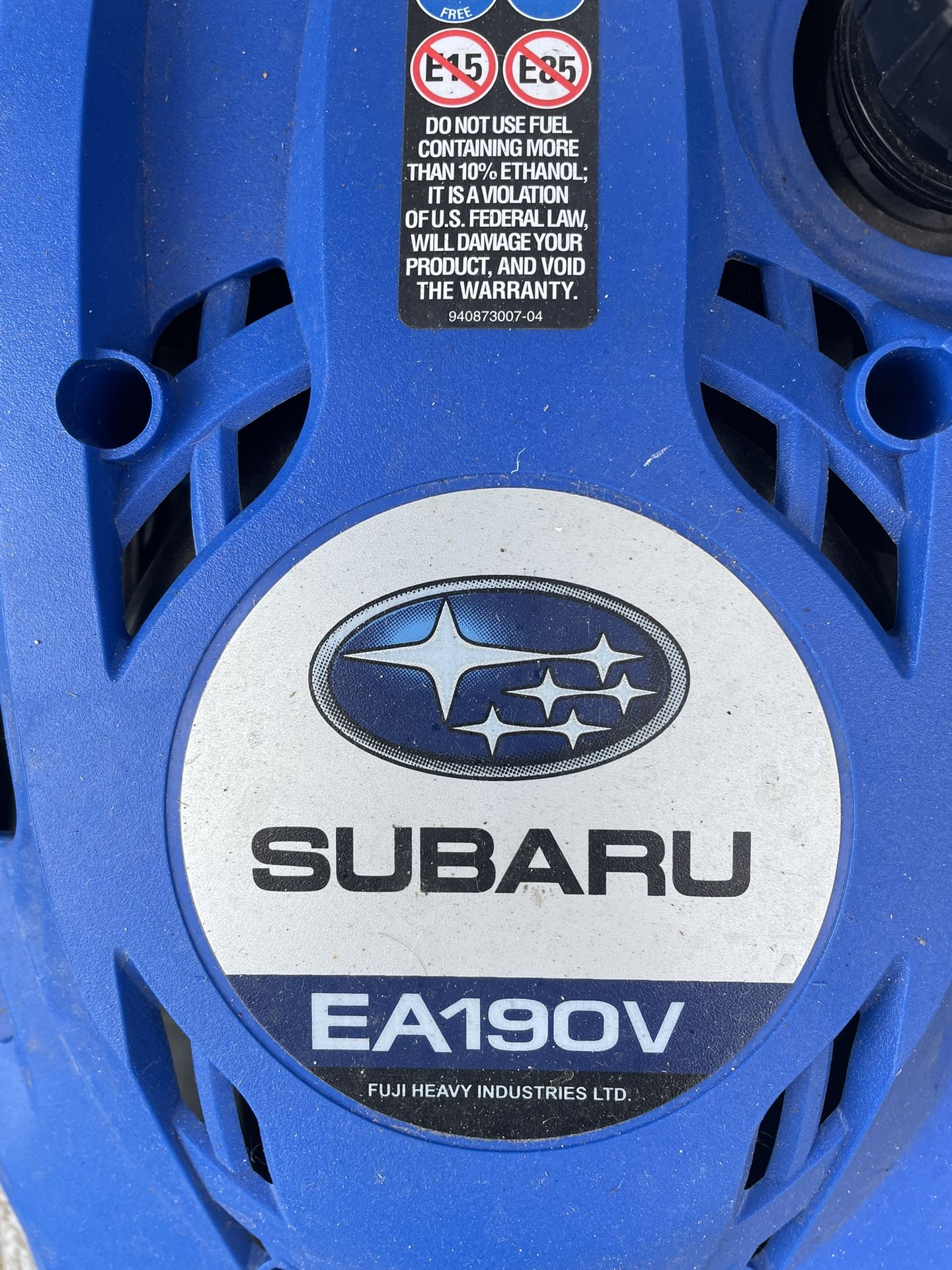 Subaru Power Pressure Washer