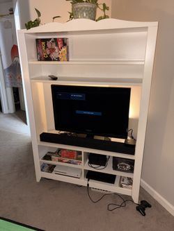 IKEA Hensvik white entertainment center