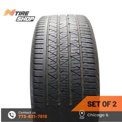 Set of 2 Used  6.5/32    265/45R21  108H  Continental  Cross Contact LX Sport AO ContiSilent