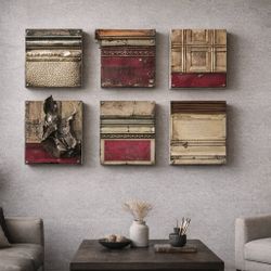 industrial mixed-media wall sculptures