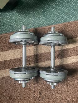 Dumbbells and EZ Curl bar weight set