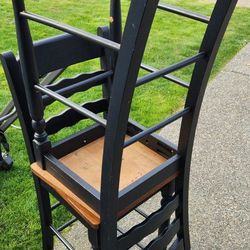 4 wooden bistro chairs (tall chairs)