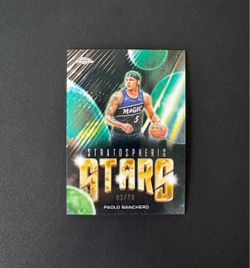2025-26 Topps Chrome Update PAOLO BANCHERO Stratospheric Stars Black /10 SSP