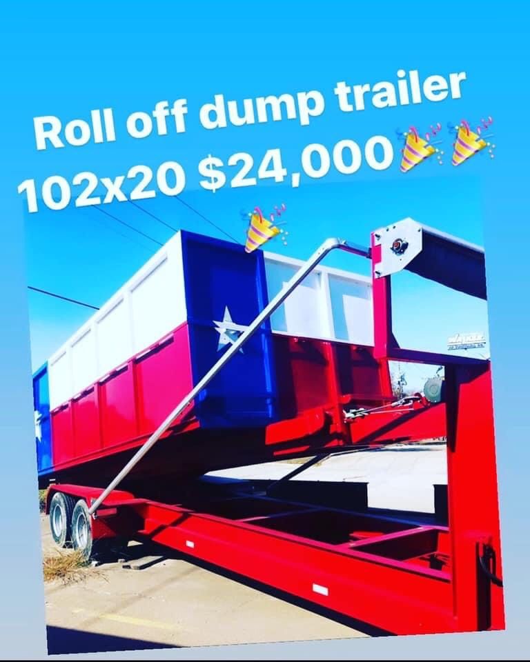 102x20 Dump can w trailer gooseneck