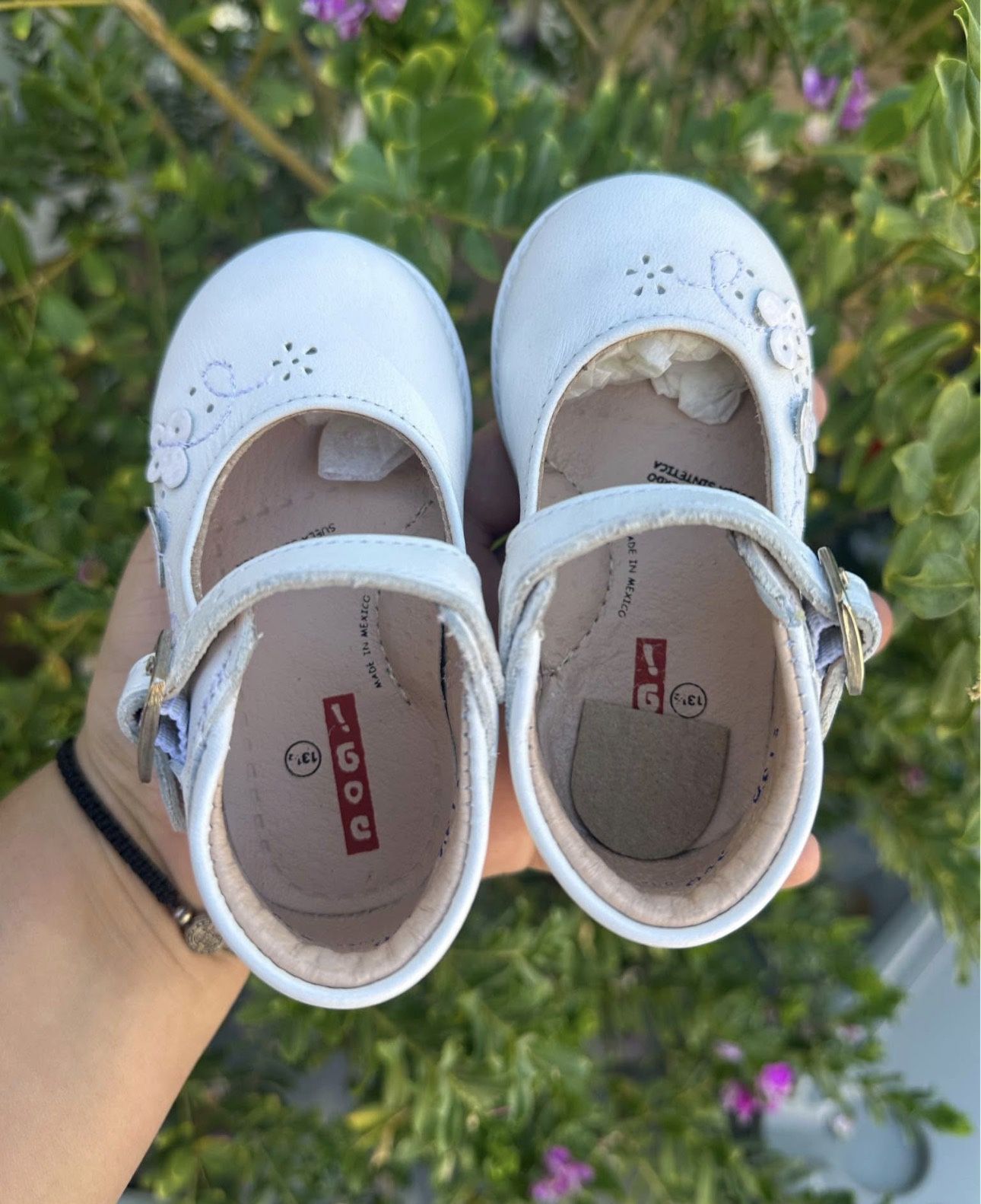 5C Toddler White Leather Dress shoes