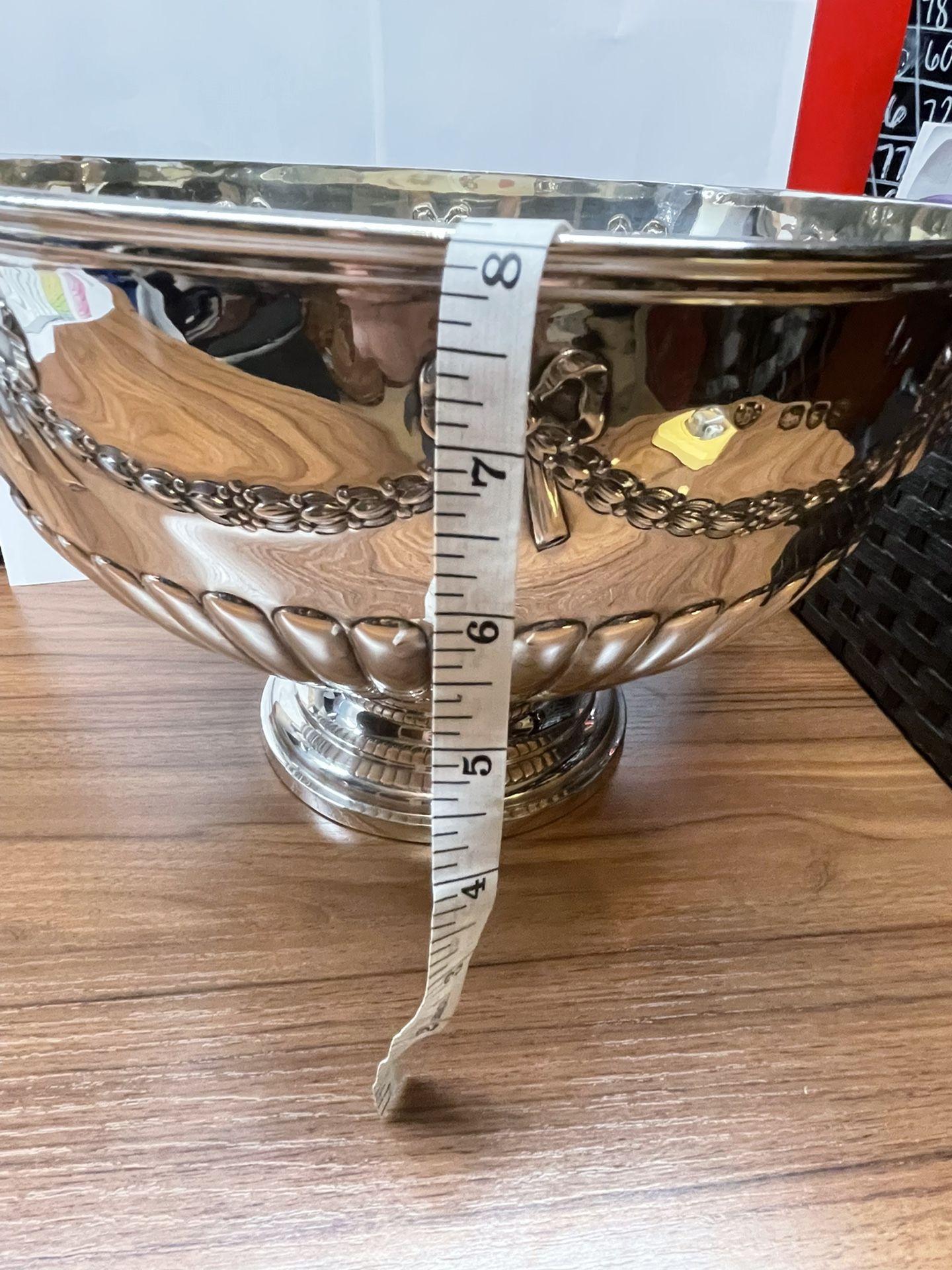 Antique Sorley Sterling Silver Punch Bowl