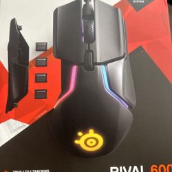 Rival 600 steel series RGB gaming mouse.