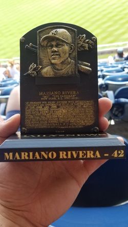 Yankees Mariano Rivera Hall of Fame replica plaque