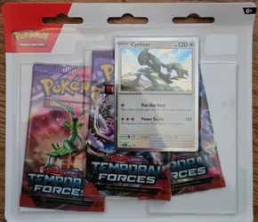 Pokemon Temporal Forces - Cyclizar 3-Pack Booster Blister Factory Sealed