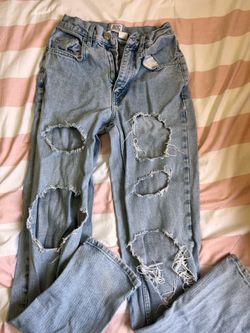 Light blue Ripped jeans