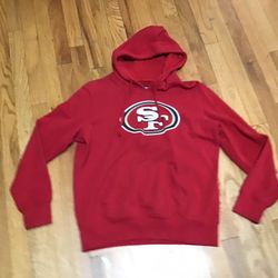 SAN FRANCISCO 49ers NFL PULLOVER HOODIE MENS SIZE LARGE 