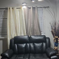 Leather Sofa, Set Of 2. 
