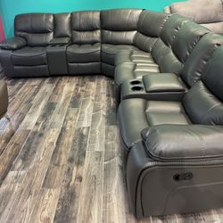 Madrid Gray Reclining Sectional $1499