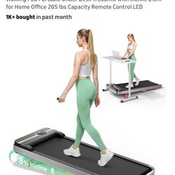 Treaflow Under Desk Treadmill With Incline And Remote Control New Still Factory Sealed 
