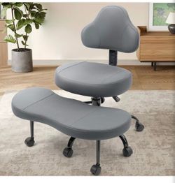 New: Cross Legged Office Chair, Criss Cross Desk Chair,  ADHD  chair, Meditation Kneeling Yoga Seat with  Ergonomic chair