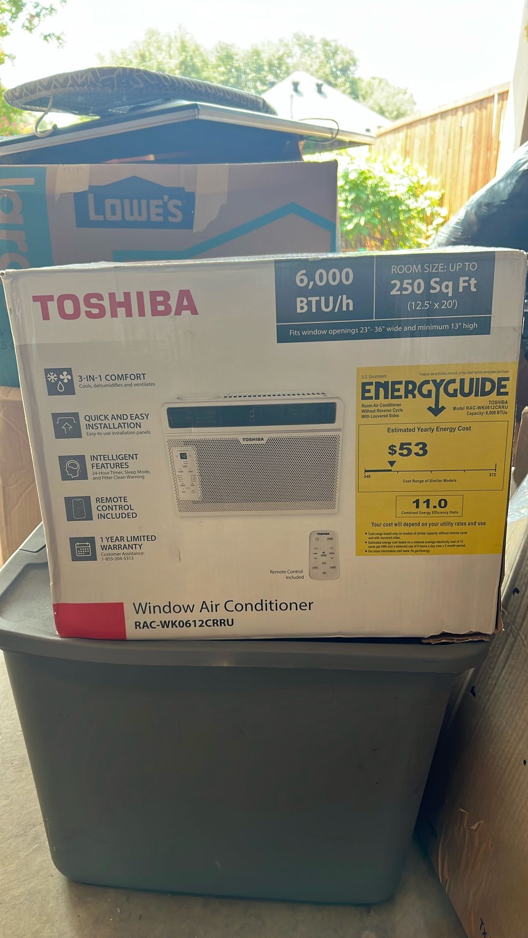 Toshiba Window Air conditioner Unit 