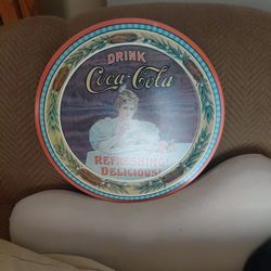 Coca Cola Tins and Dispenser W 4 Plastic Glasses