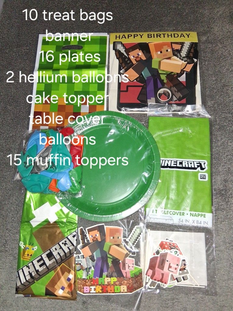 Minecraft Party Supplies