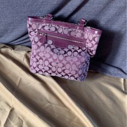 Purple Coach Purse 