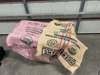Burlap Coffey bags