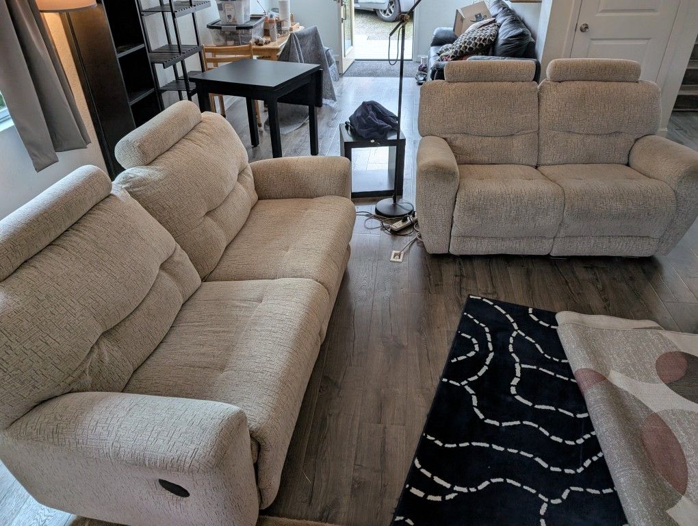 Powered reclining couches - sofa and loveseat set