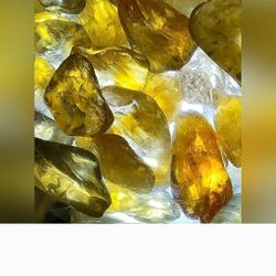 18pcs. Natural Polished Citrine Gemstones / Crystals Lot 5-12mm