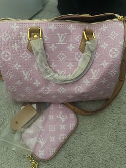 Pink faux crocodile purchase