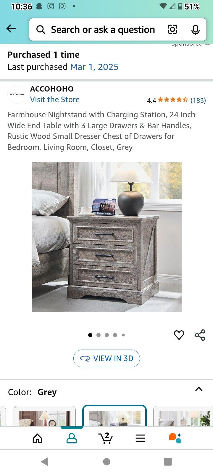 Rustic Small Dresser