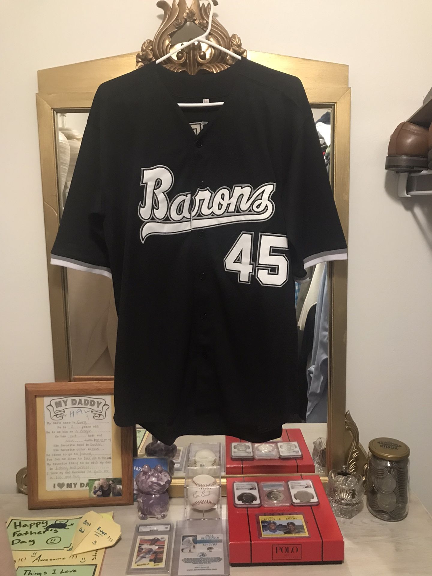 Michael Jordan Birmingham Barons Jersey (Size Large) New!!