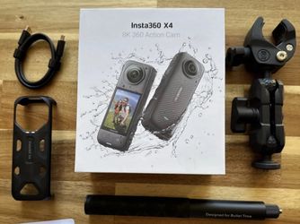 Insta360 X4 ONE X4 8K 360° Camera + Invisible Pole + Motorcycle Mount (3)