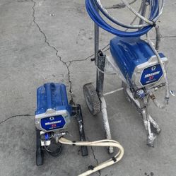 Graco X7 And Graco X5 Airless Paint Sprayers Both Works But Both Has Small Leak Sale As Is