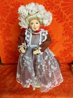 Porcelain Christmas doll