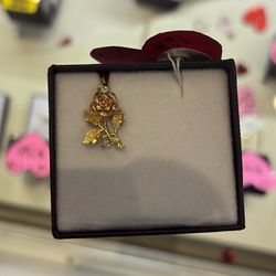 Two Tone Rose Pendant 