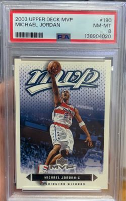 PSA 8 Michael Jordan from 2003 Upper Deck MVP