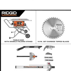 RIDGID
15 Amp 10 in. Portable Corded Pro Jobsite Table Saw with Stand