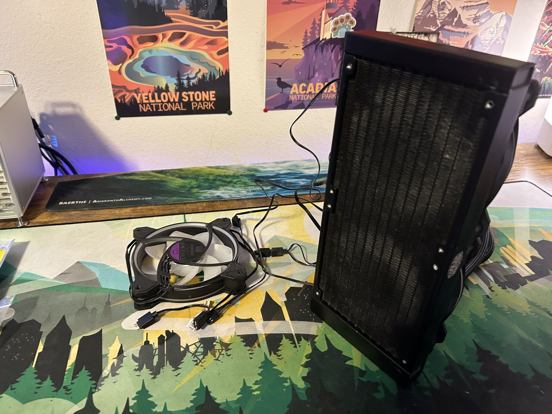 Cooler Master AM4 aio Water Cooler And Support Fan