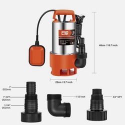 pro stormer stainless steel submersible water pump