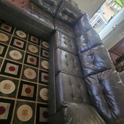 Leather Sectional