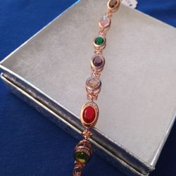 Simulated Sapphire Bracelet 