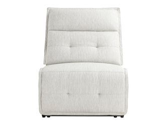 Salida White Power Reclining Armless Chair with Power Headrest