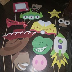Toy story photo booth props