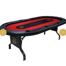 10 Player Folding Poker Table With Foldable Legs