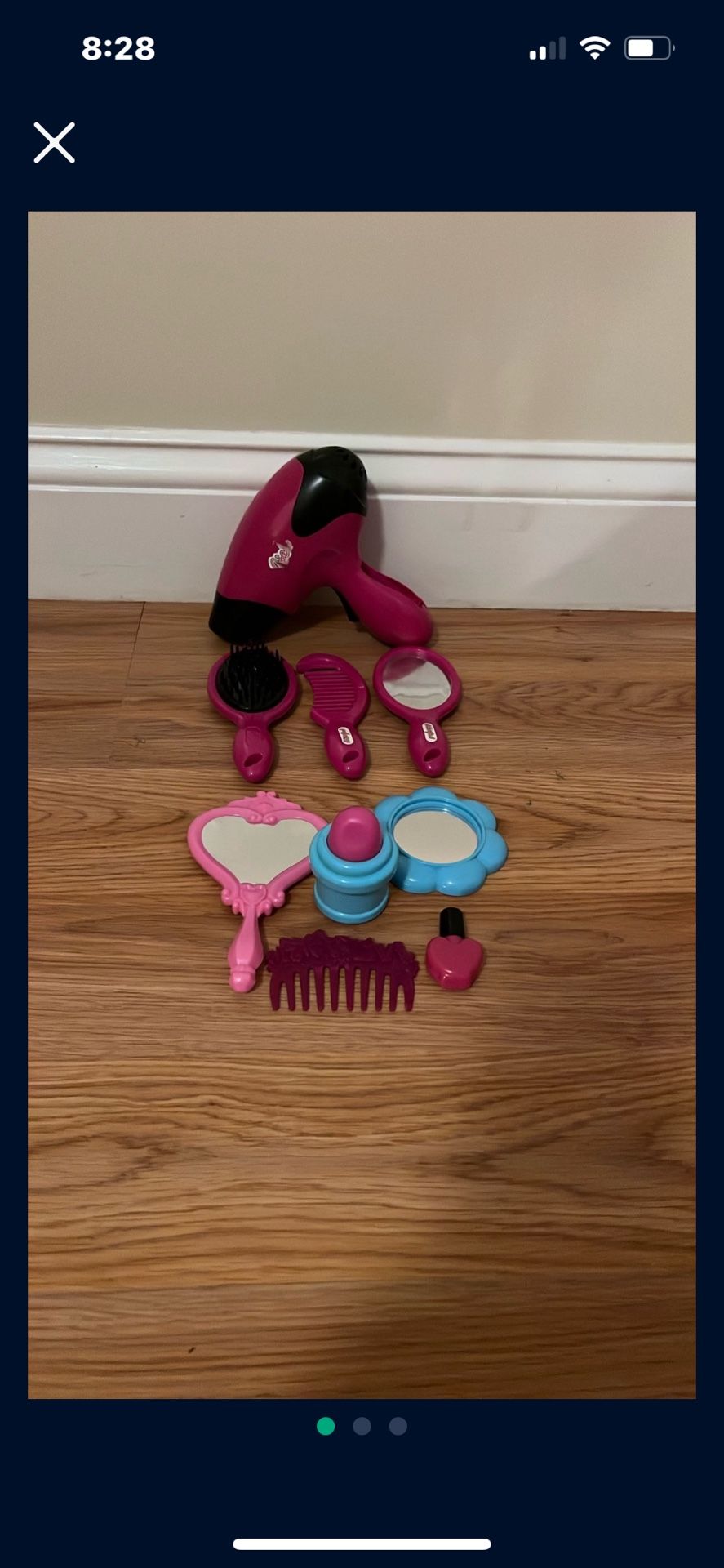 Toy Blow Dryer Works Dose Not Have Cover For The Batteries