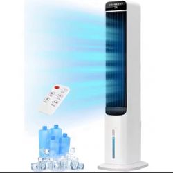 Evaporative Air Cooler,Cooling Fans with 120° Oscillation, Portable Swamp Cooler, Windowless Portable Air Conditioners brand new in box $95 H70