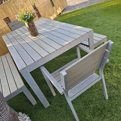 Aluminum patio dining/Outdoor Dining Set 5 pc/outdoor Furniture/outdoor Dining Set/Cash Only