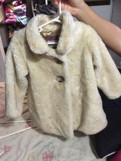 Furry coat for girl size 3