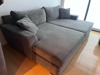 Living spaces, sleeper chaise sofa, u-shaped sectional (delivery available)